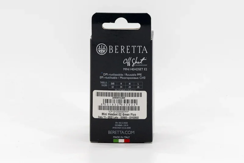 Beretta Mini Headset Verde 4 Web BERETTA Mini Headset – reticolo