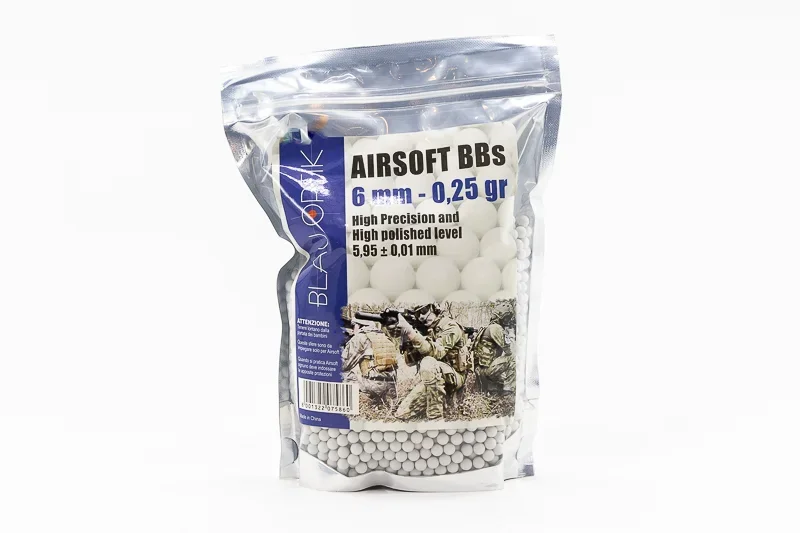 Blauoptik Airsoft 6mm 0.25gr Web BLAUOPTIK airsoft 6mm – vista laterale