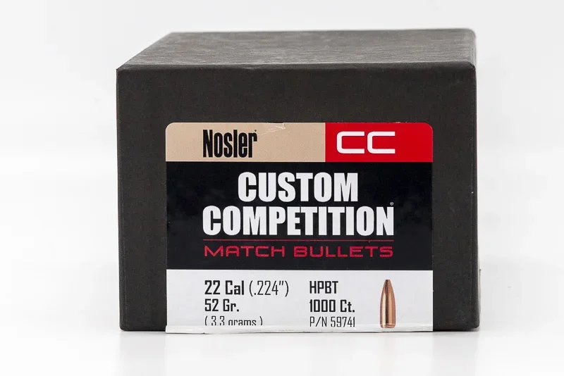 NOSLER Custom Competition 77gr - Calibro .22 (10 buste da 100 pz)