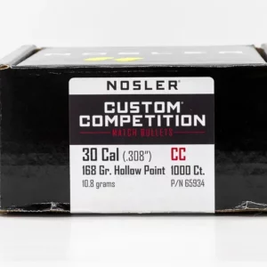 NOSLER Custom Competition 77gr – Calibro .22 (buste da 100 pz) – reticolo