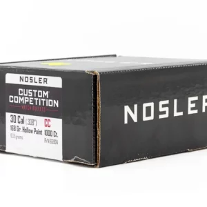 NOSLER Custom Competition 77gr – Calibro .22 (buste da 100 pz) – torrette di regolazione