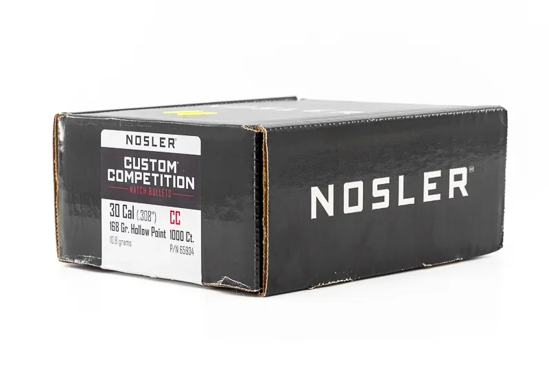 NOSLER Custom Competition 77gr – Calibro .22 (buste da 100 pz) – torrette di regolazione