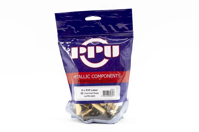 PPU Metallic Components - Calibro 8x51 R (50 pz)