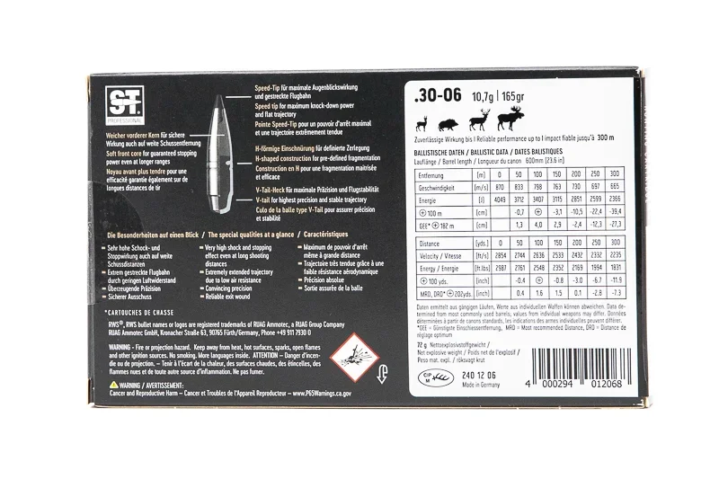 RWS 30-06 – reticolo
