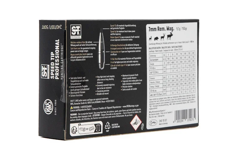 RWS 7mm Rem Mag s tip 150gr – reticolo
