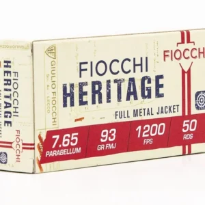 FIOCCHI Heritage 7,65 Parabellum – vista laterale