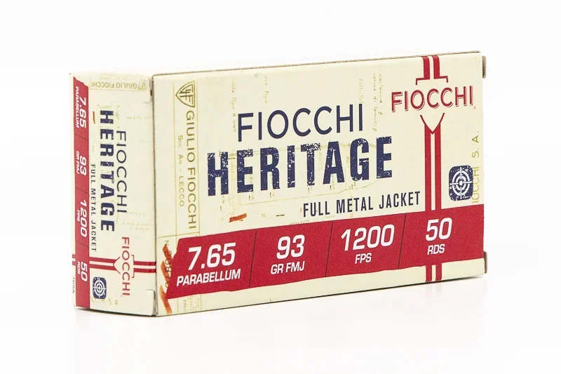 FIOCCHI Heritage 7,65 Parabellum – vista laterale