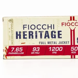 FIOCCHI Heritage 7,65 Parabellum – dettaglio