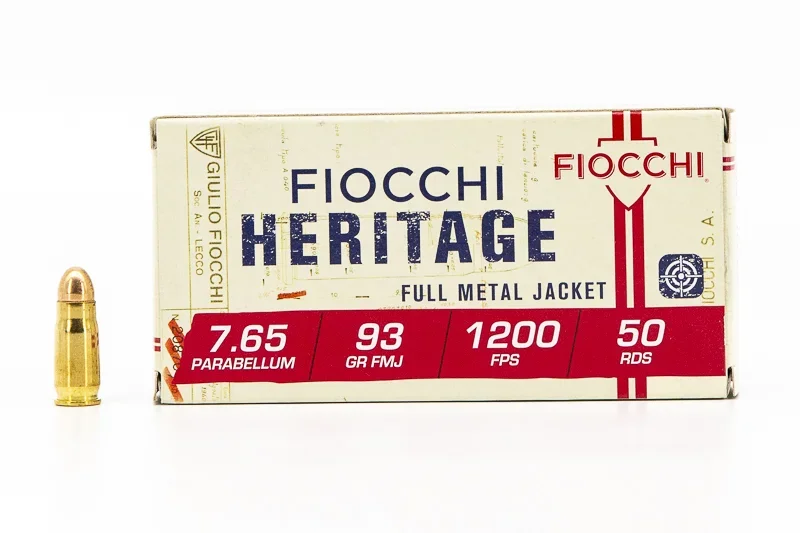 FIOCCHI Heritage 7,65 Parabellum – dettaglio