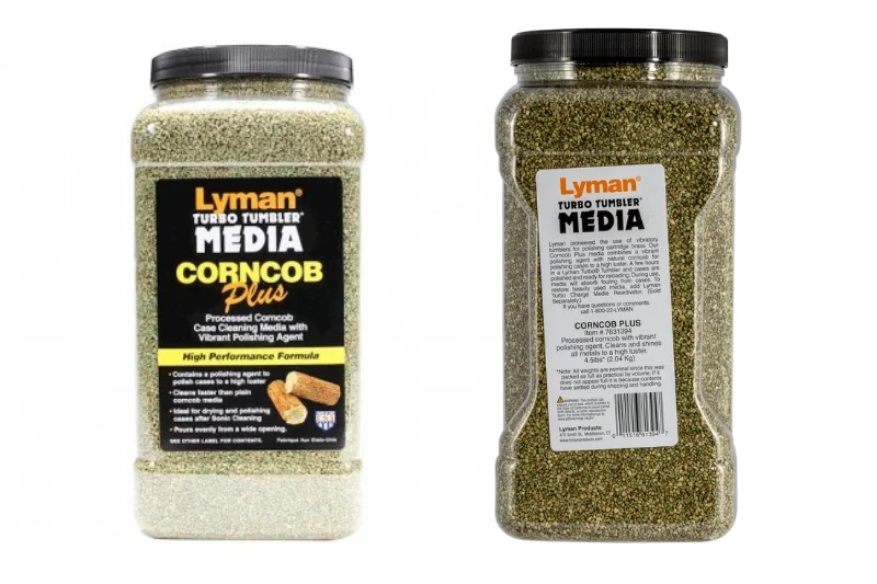 LYMAN Turbo Tumbler Media Corncob Plus verde 2kg (trattato con prodotto lucidante) box plastica