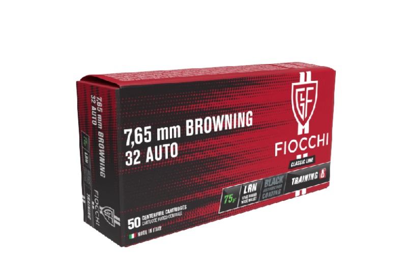 FIOCCHI 7,65 mm BROWNING 32 Auto FMJ 73gr