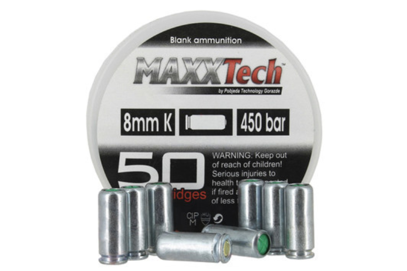MAXX Tech 8mm K 450 bar Blank ammunition