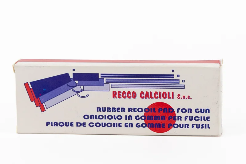 RECCO CALCIOLI Calciolo in Gomma Levriero per Fucile – Spessore 10mm Nero – vista laterale